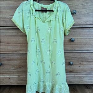 Clara the Label Yellow Embroidered Dress